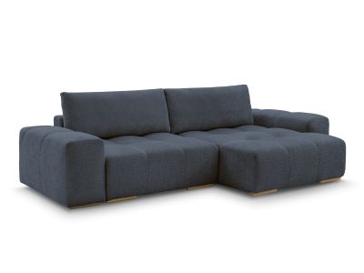 Canapé d'angle convertible réversible coffre ANAKIN tissu bouclette