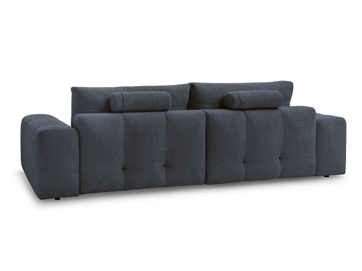 Canapé d'angle convertible réversible coffre ANAKIN tissu bouclette