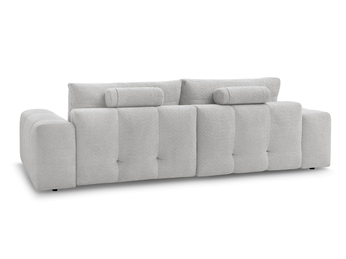 Canapé d'angle convertible réversible coffre ANAKIN tissu bouclette