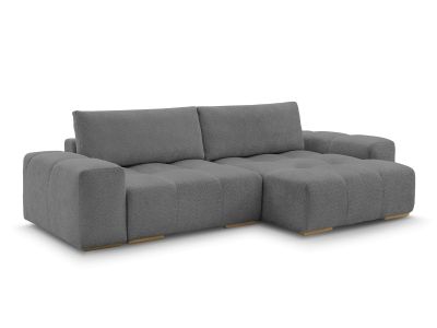Canapé d'angle convertible réversible coffre ANAKIN tissu bouclette