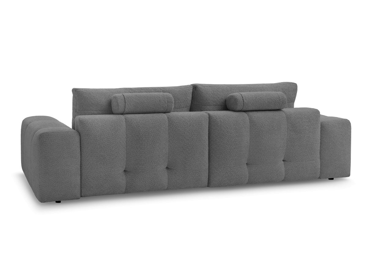 Canapé d'angle convertible réversible coffre ANAKIN tissu bouclette