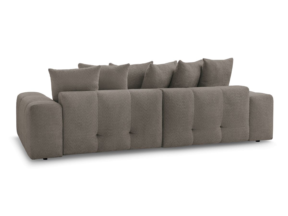 Canapé d'angle convertible réversible coffre ANAKIN tissu bouclette