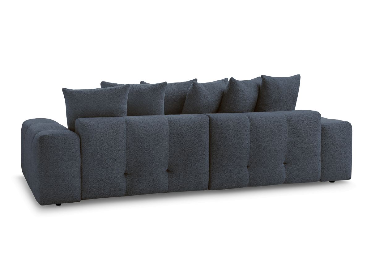 Canapé d'angle convertible réversible coffre ANAKIN tissu bouclette