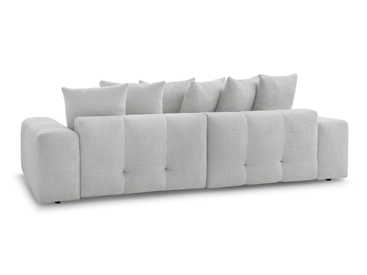 Canapé d'angle convertible réversible coffre ANAKIN tissu bouclette