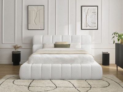 Lit coffre MONT-BLANC tissu mesh