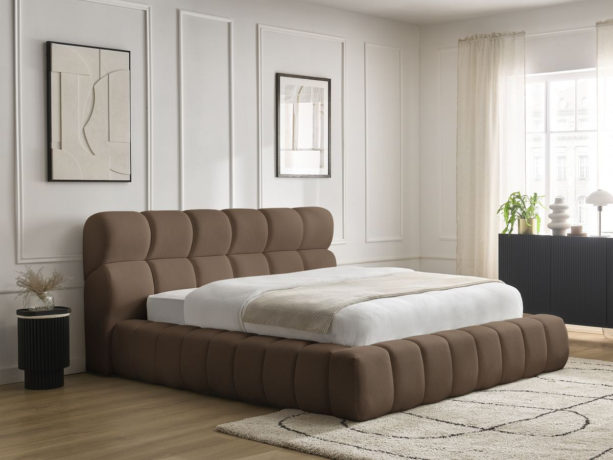 Lit coffre MONT-BLANC mesh marron — vue 5