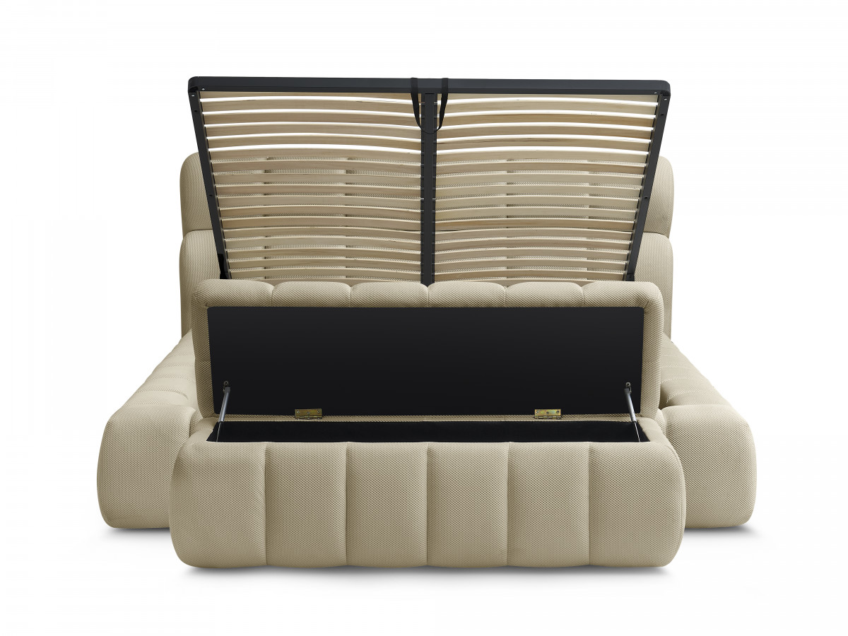 MONT-BLANC opbergbed + MONT-BLANC bedeinde van netstof