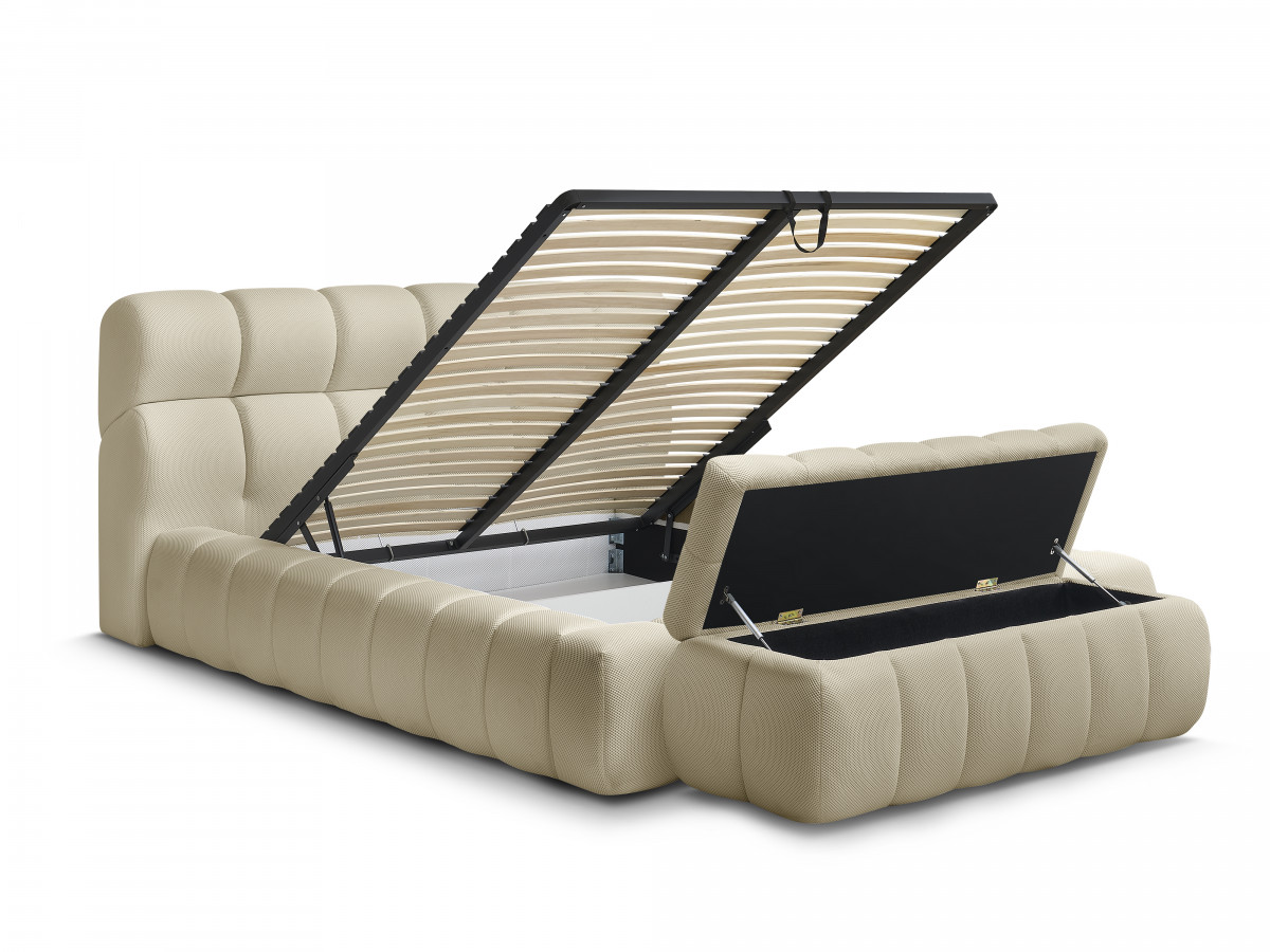 MONT-BLANC opbergbed + MONT-BLANC bedeinde van netstof
