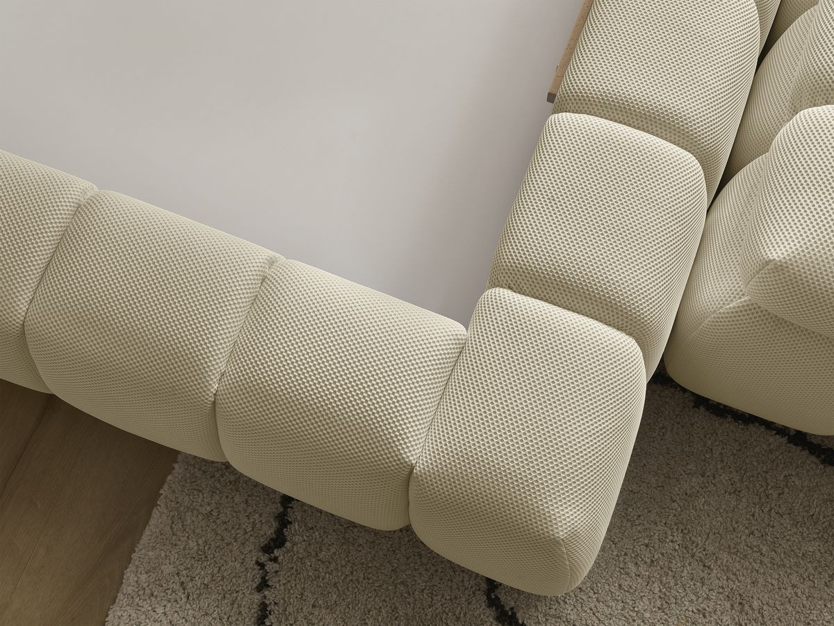 MONT-BLANC opbergbed + MONT-BLANC bedeinde van netstof