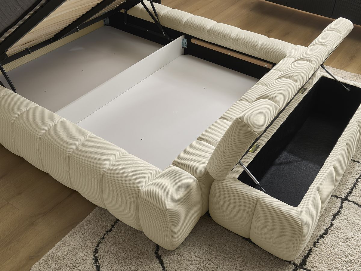 MONT-BLANC opbergbed + MONT-BLANC bedeinde van netstof