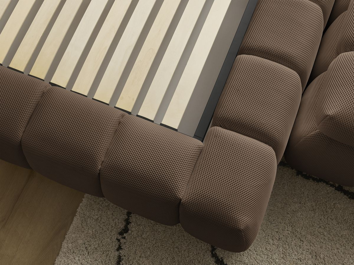 MONT-BLANC opbergbed + MONT-BLANC bedeinde van netstof