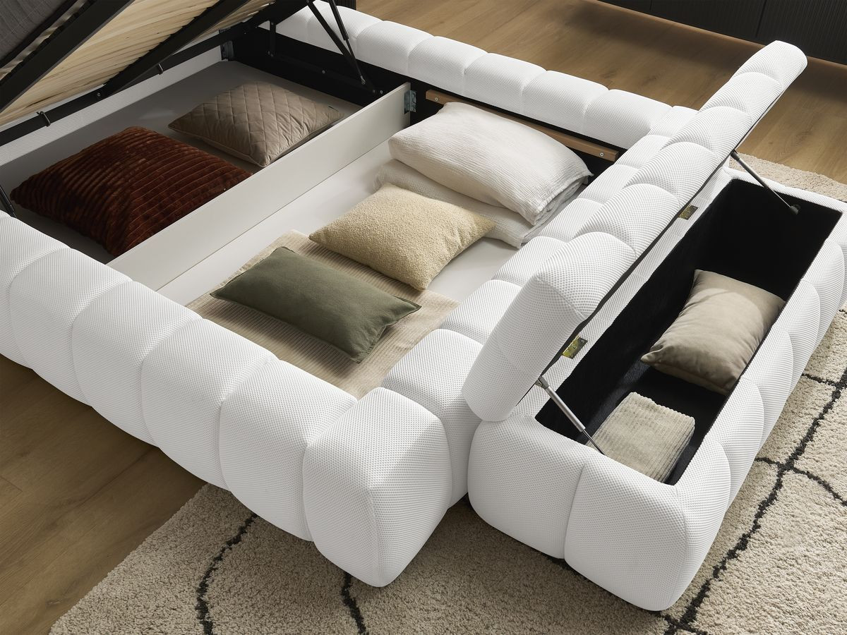 MONT-BLANC opbergbed + MONT-BLANC bedeinde van netstof