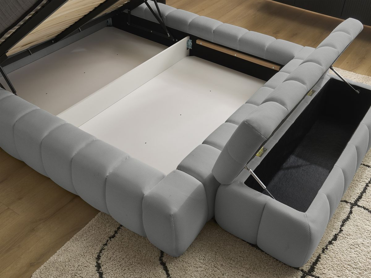 MONT-BLANC opbergbed + MONT-BLANC bedeinde van netstof