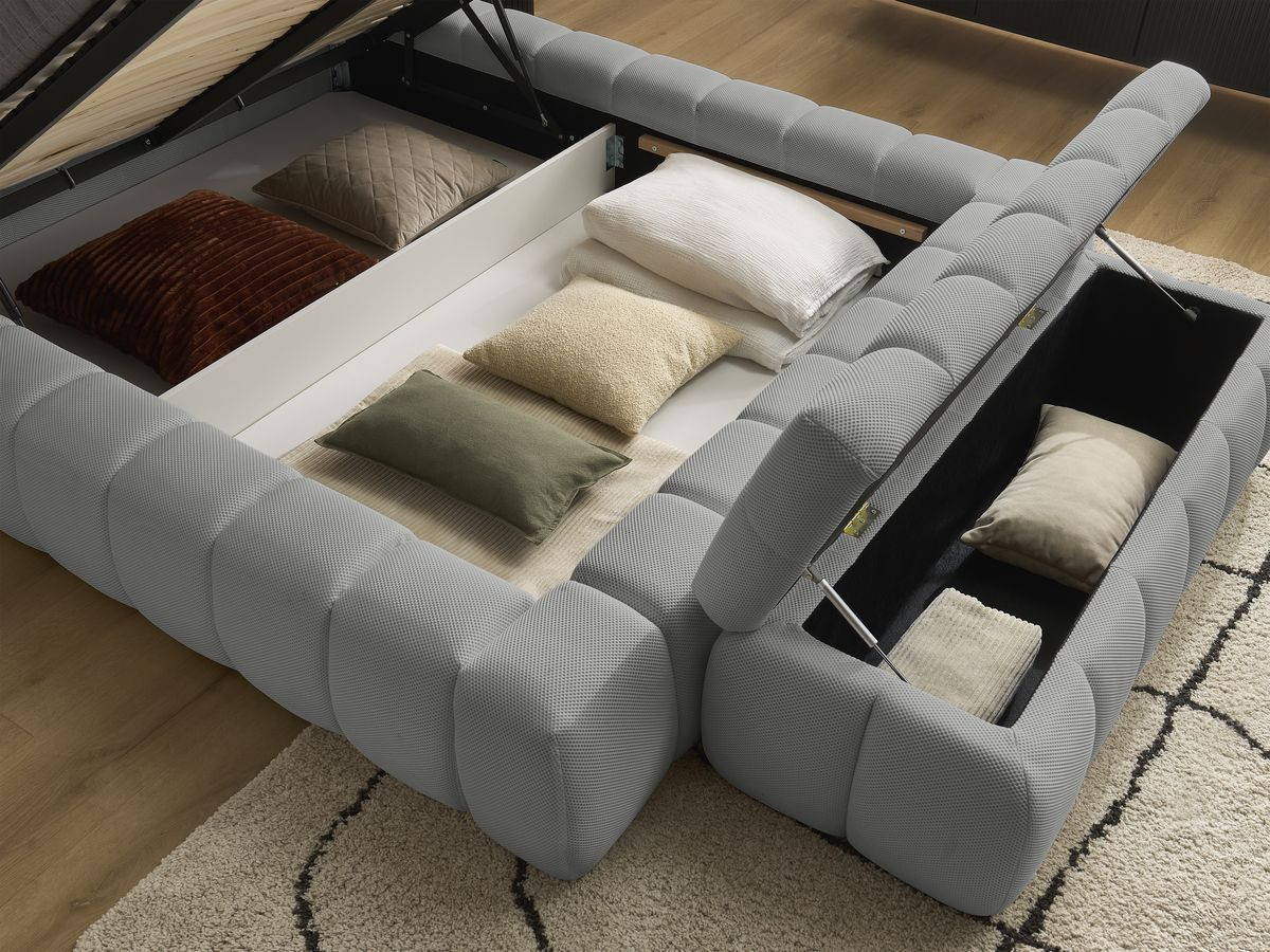 MONT-BLANC opbergbed + MONT-BLANC bedeinde van netstof