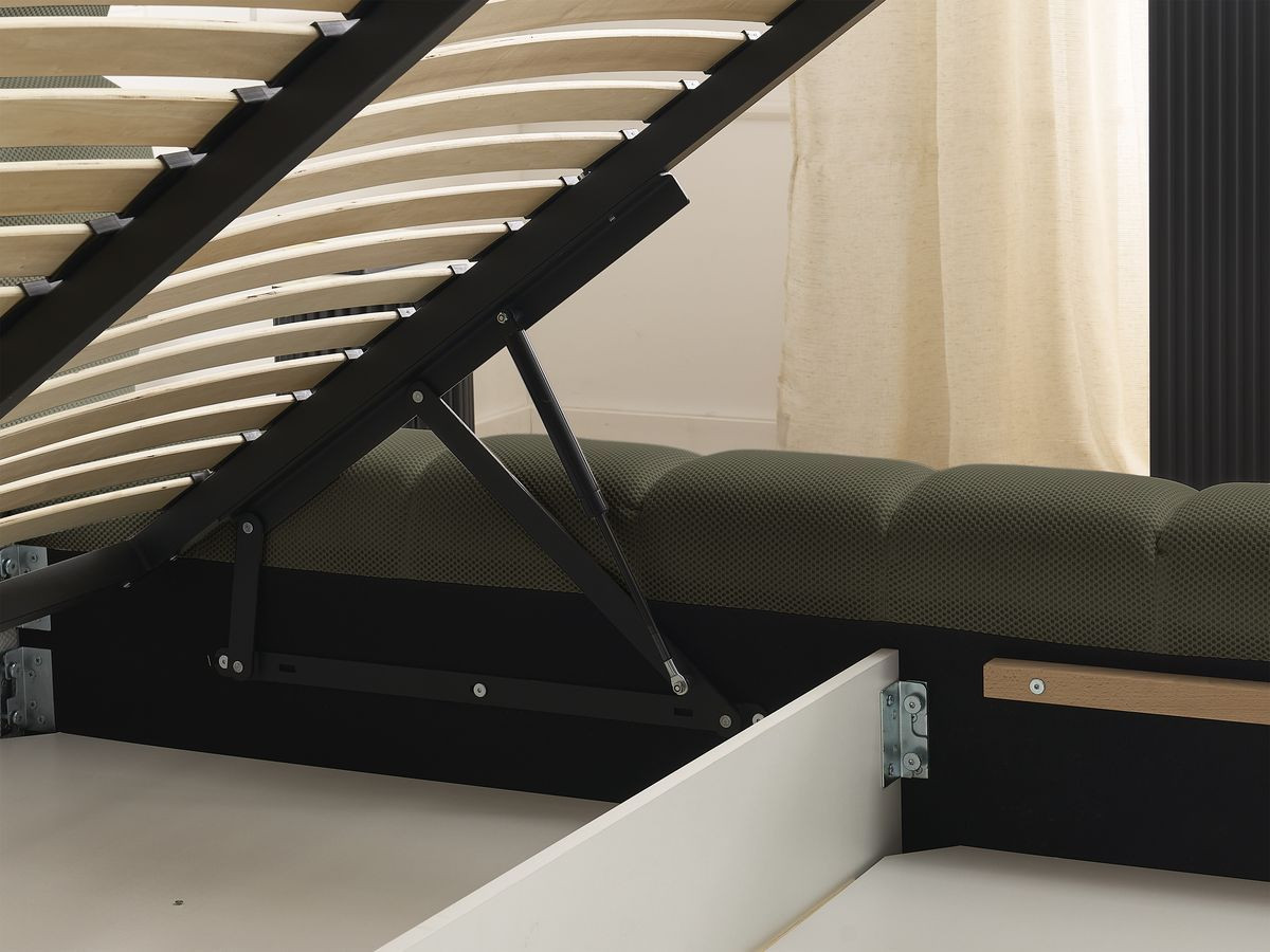 MONT-BLANC opbergbed + MONT-BLANC bedeinde van netstof
