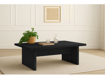 Table basse 120 cm LOANA effet bois