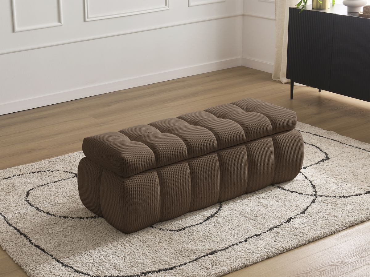 Bout de lit MONT-BLANC mesh marron — vue 6