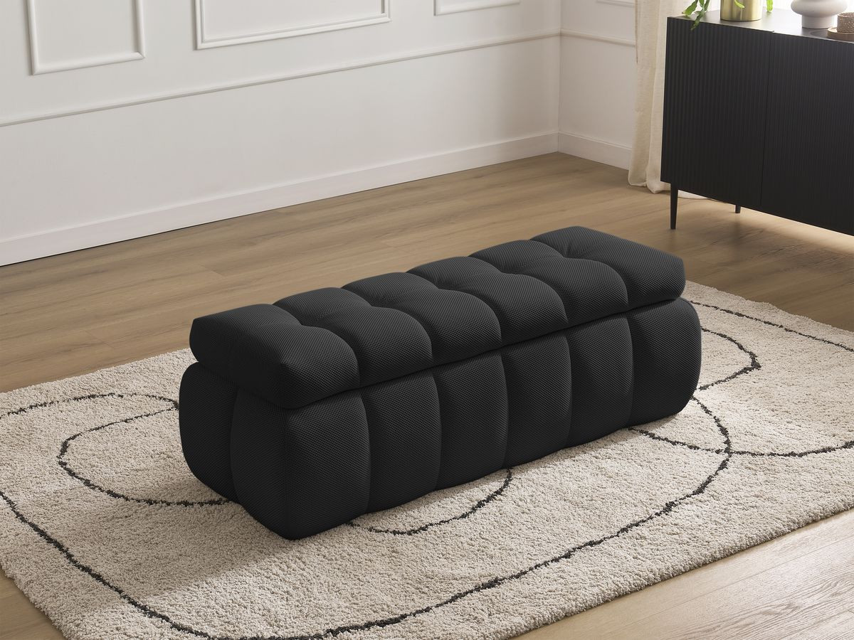 Bout de lit MONT-BLANC mesh noir — vue 6