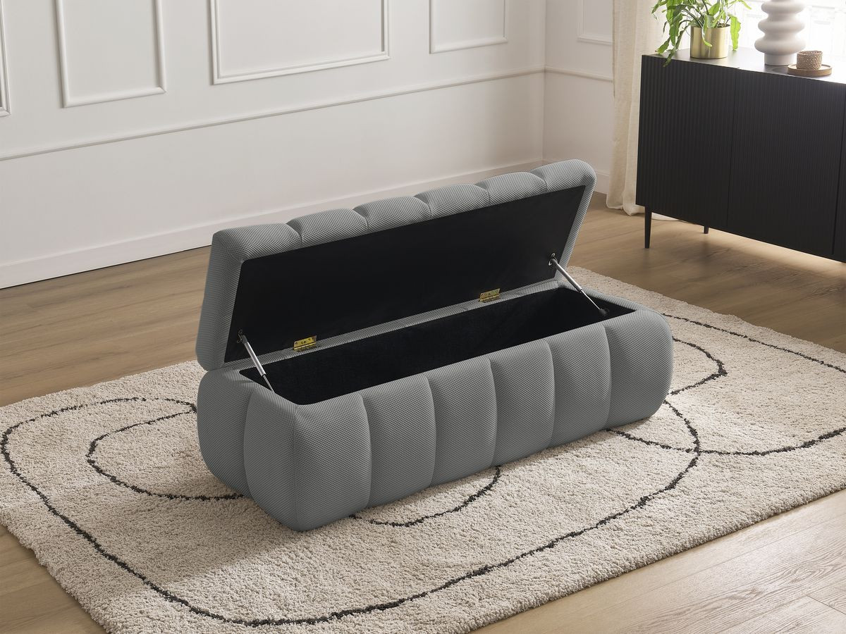 Bout de lit MONT-BLANC mesh gris — vue 6