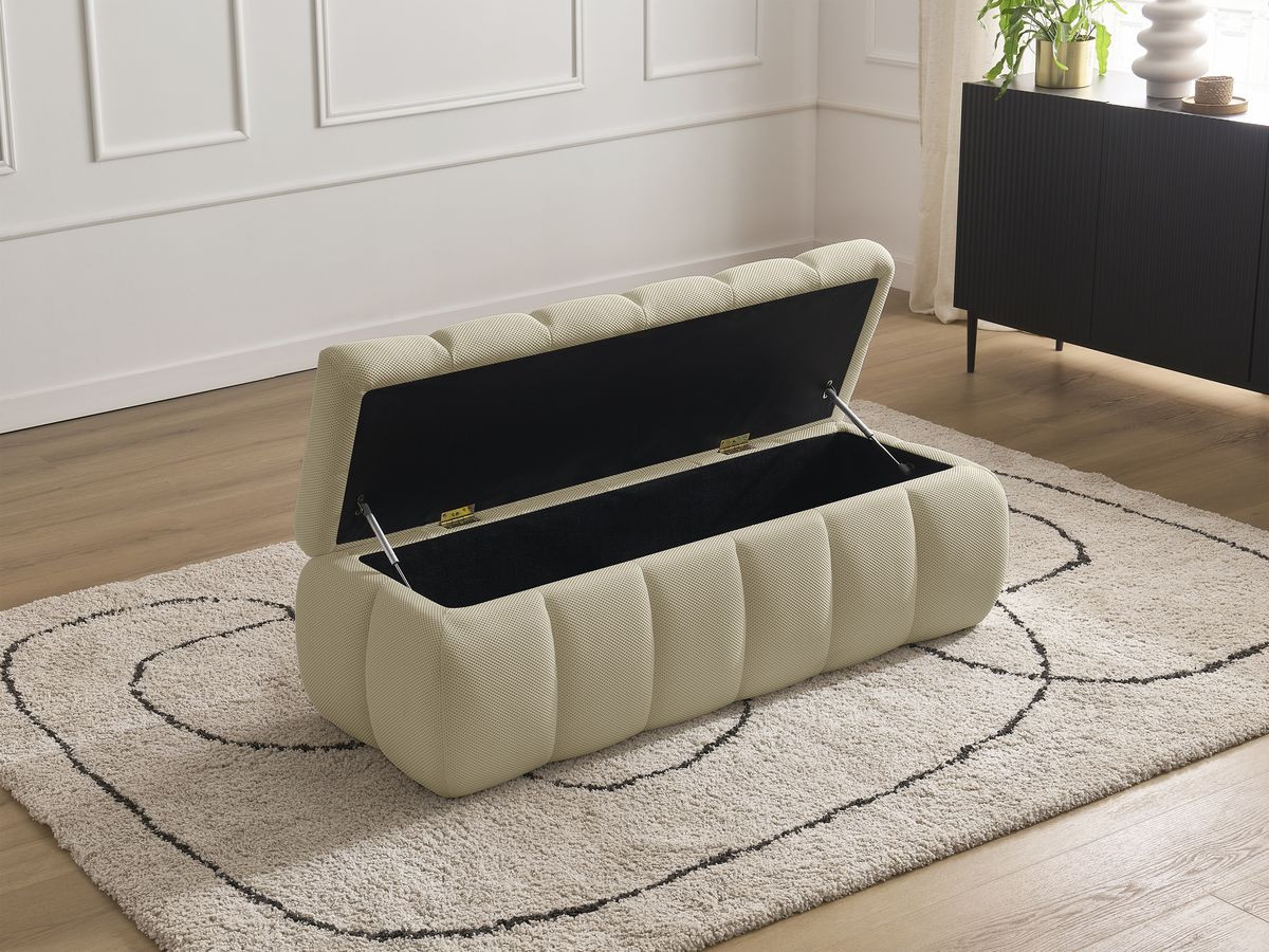 Bout de lit MONT-BLANC mesh beige — vue 6