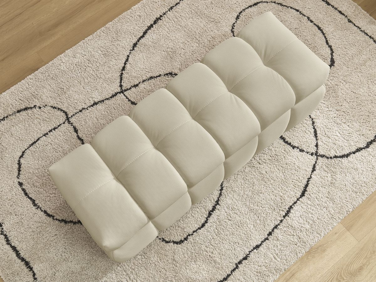 Bout de lit MONT-BLANC tissu mesh