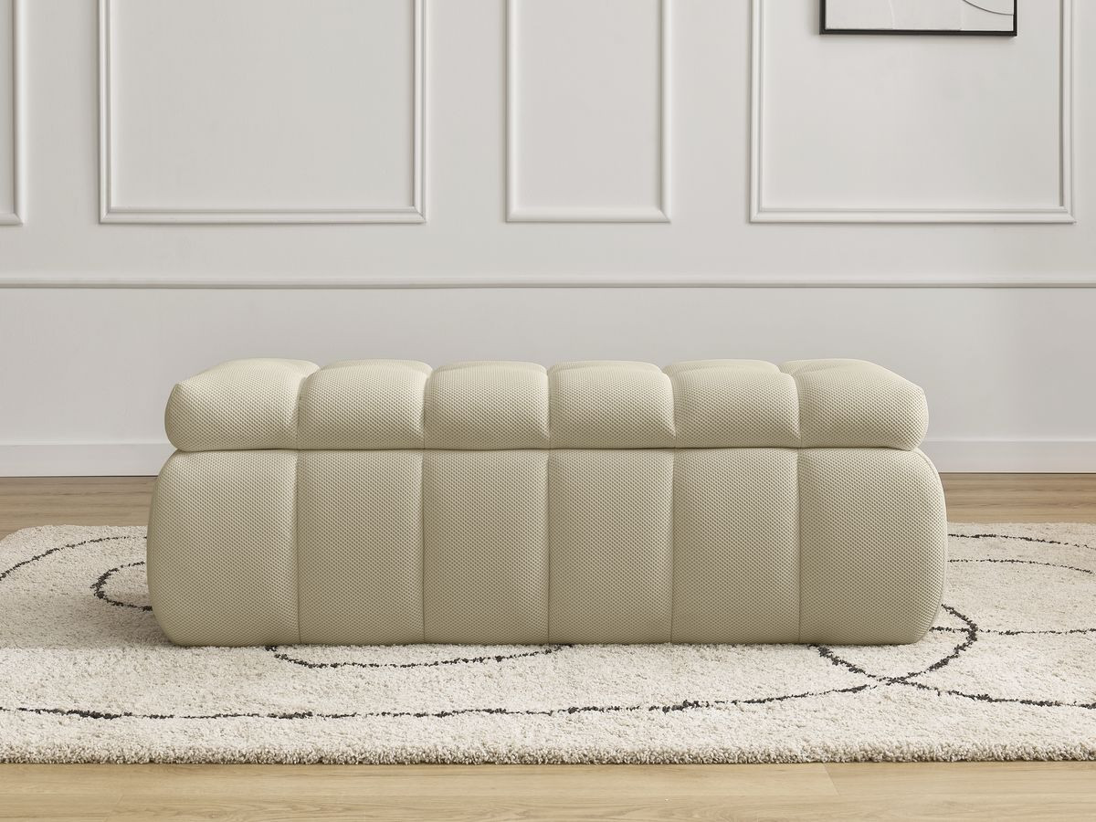 Bout de lit MONT-BLANC tissu mesh