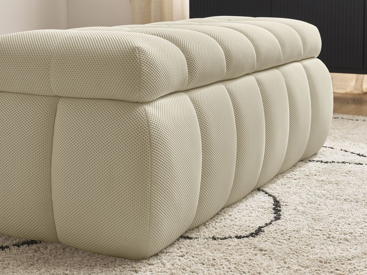 Bout de lit MONT-BLANC tissu mesh