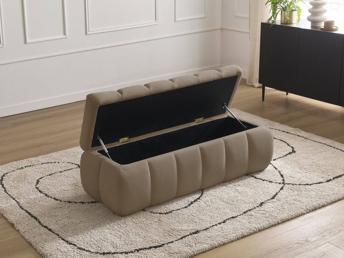 Bout de lit MONT-BLANC mesh taupe — vue 6