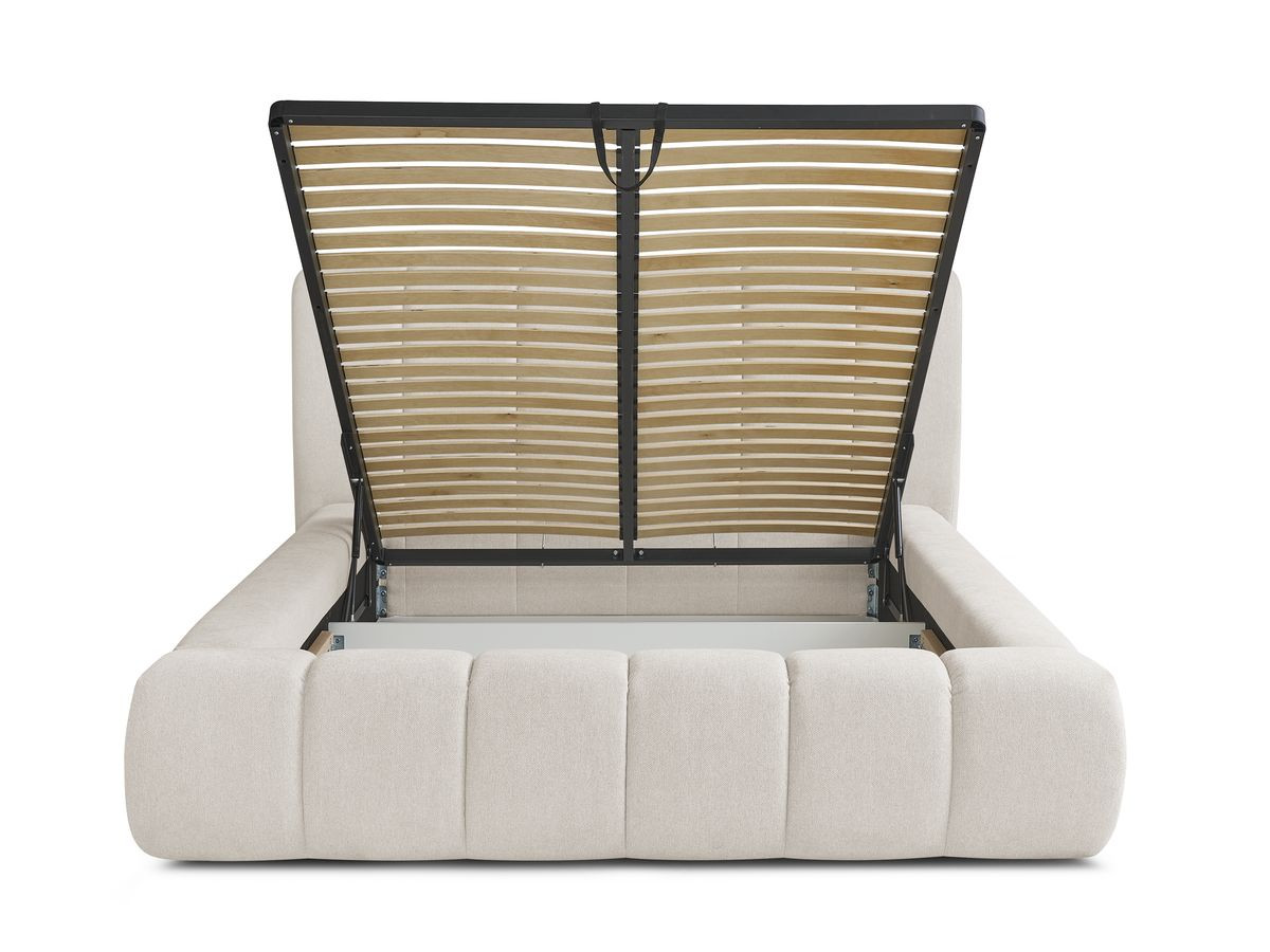 Canapé d'angle fixe EVEREST tissu chiné - Orange - Angle droit - 10 coussins