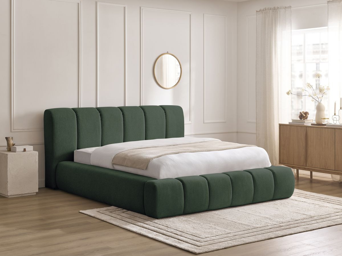 DENALI opbergbed in gladde stof
