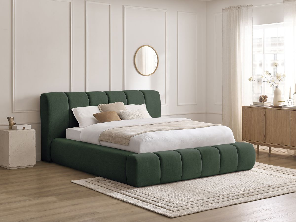 DENALI opbergbed in gladde stof