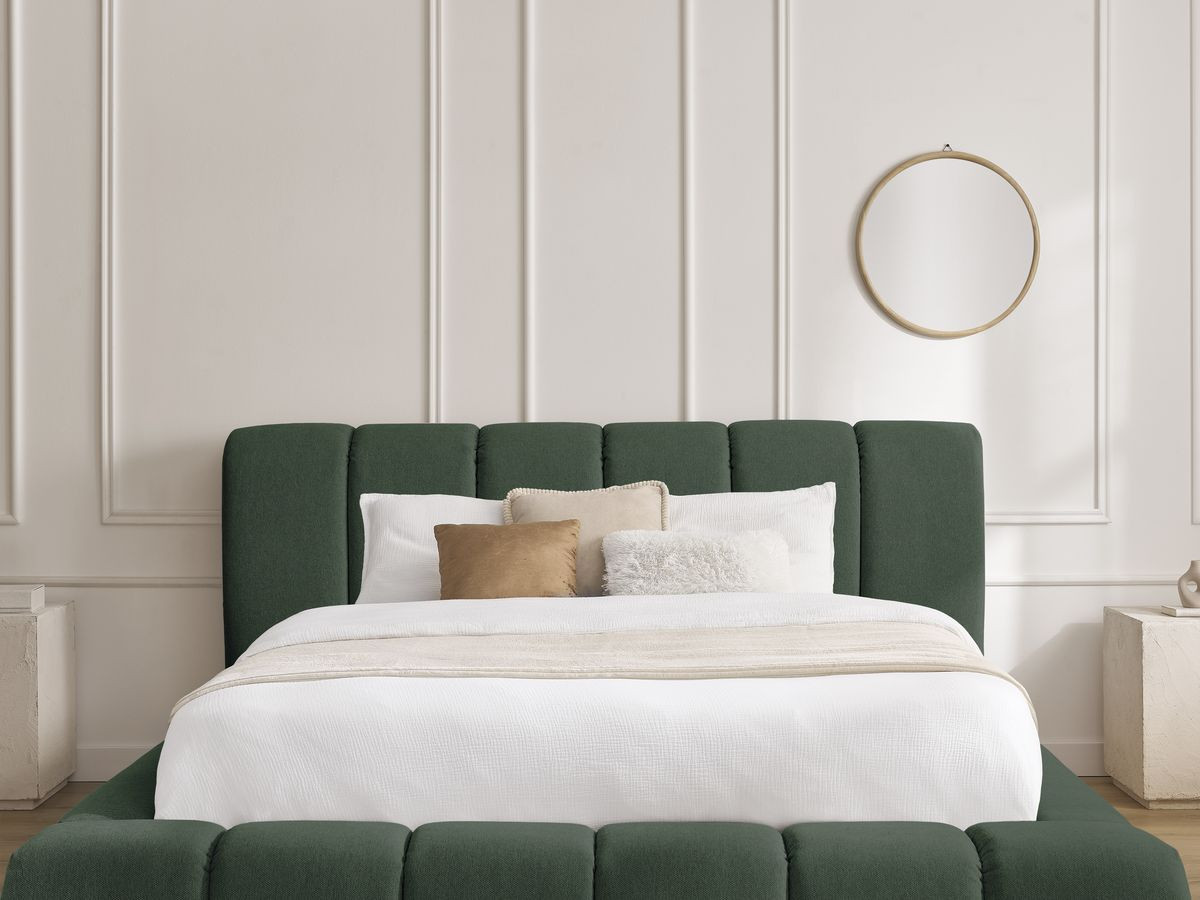 DENALI opbergbed in gladde stof