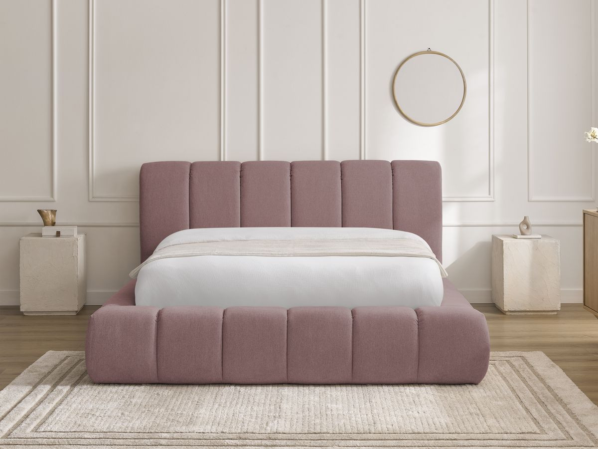 DENALI opbergbed in gladde stof