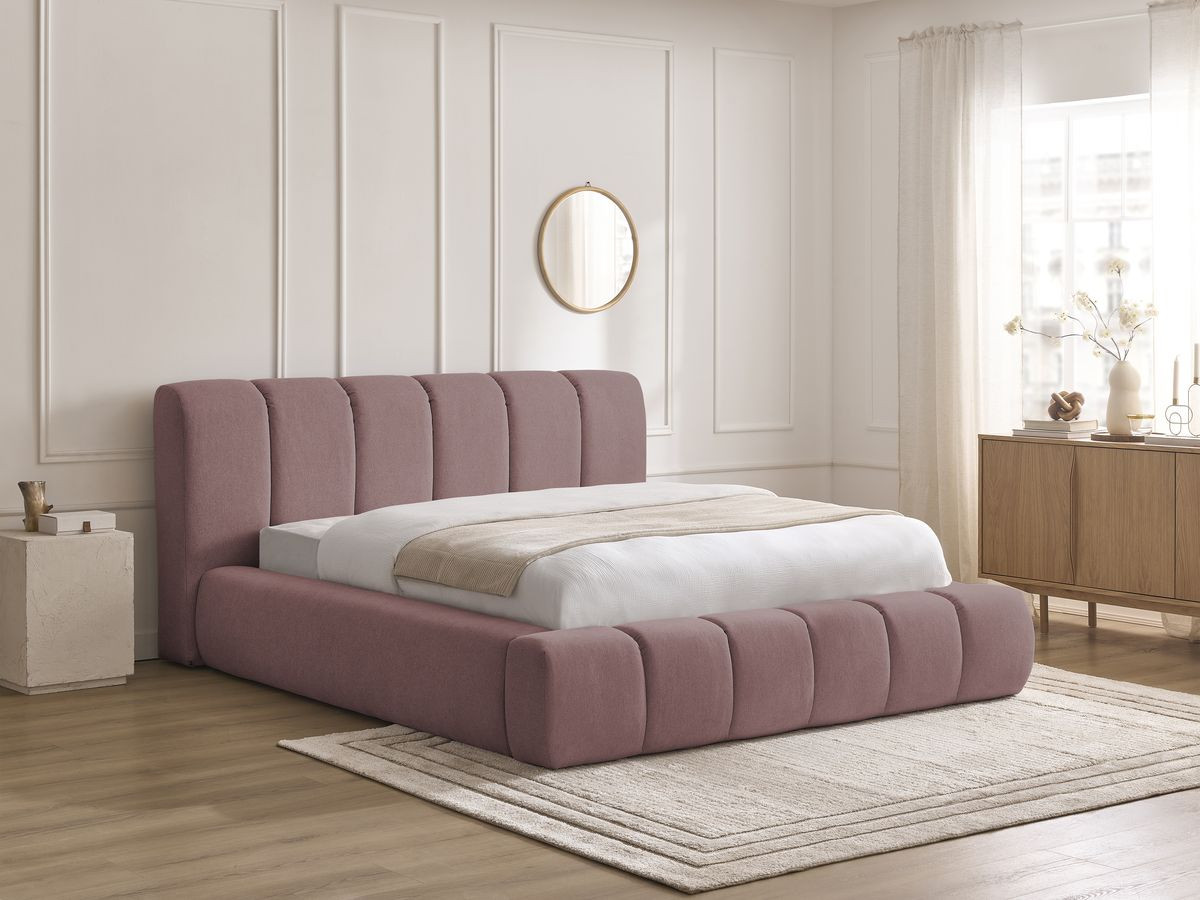 DENALI opbergbed in gladde stof