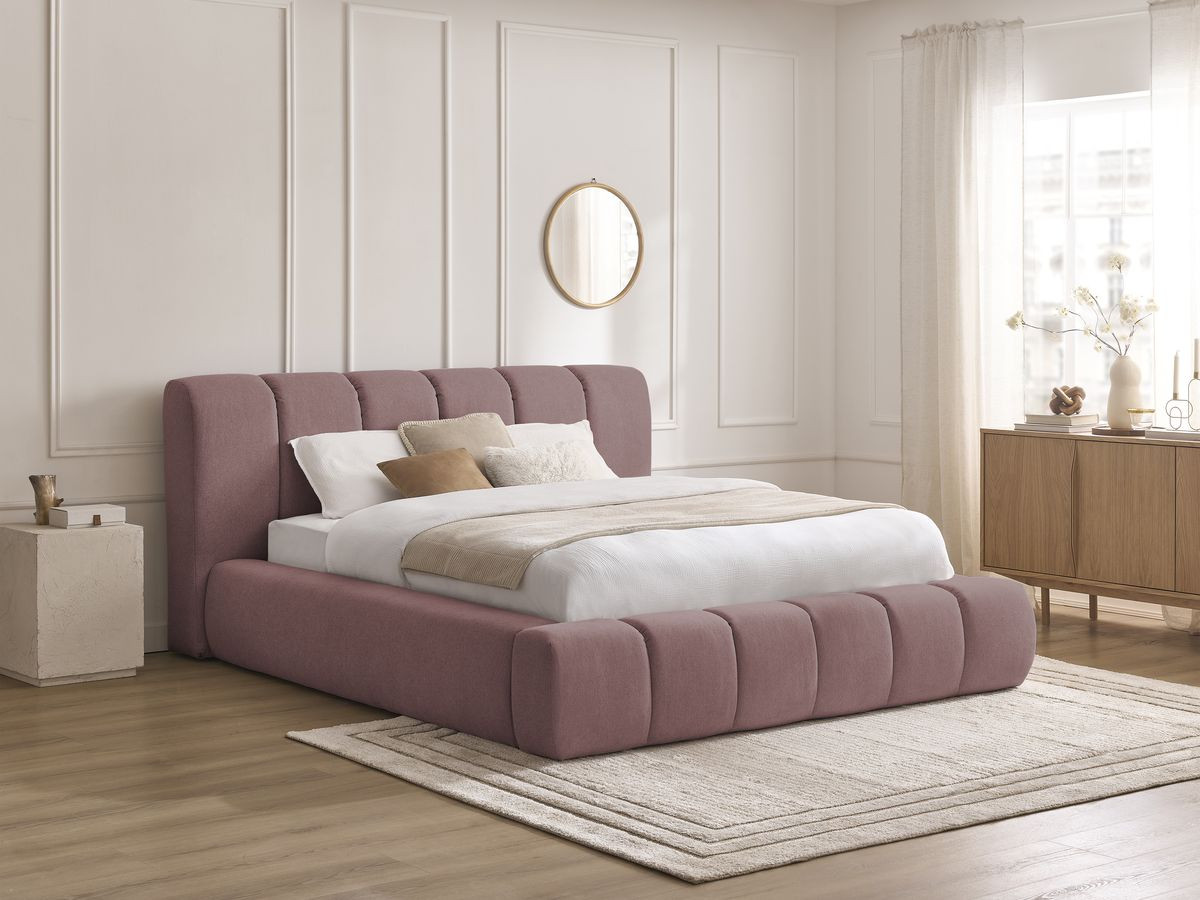 DENALI opbergbed in gladde stof