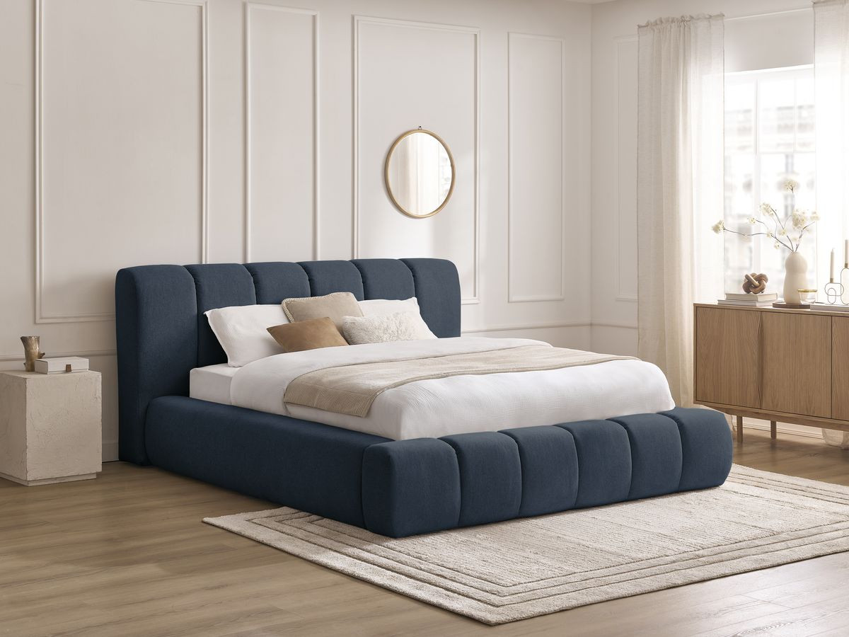 DENALI opbergbed in gladde stof