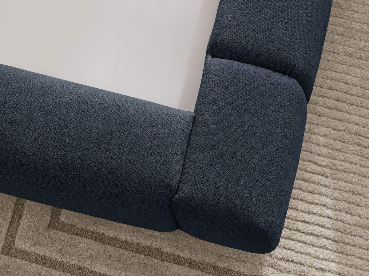 Lit coffre DENALI tissu lisse