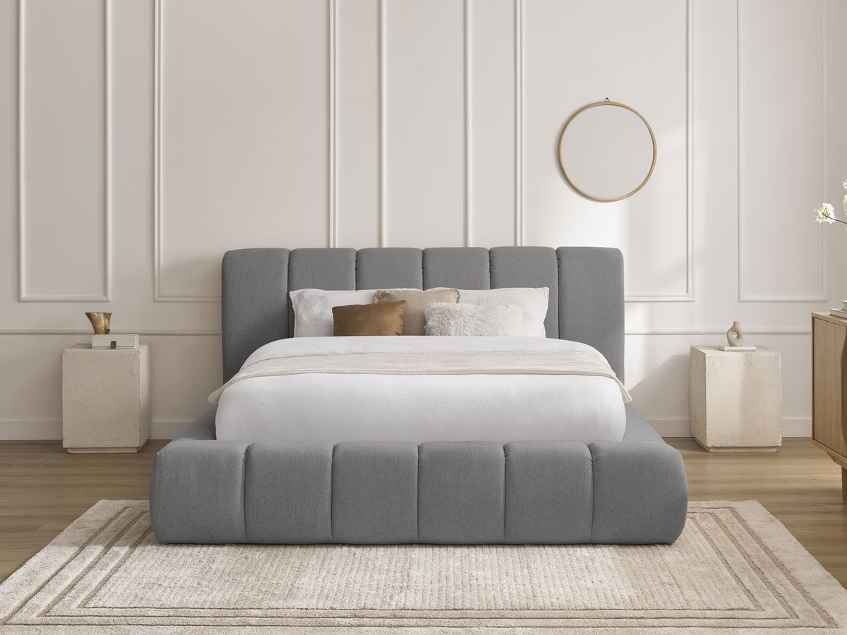 Lit coffre DENALI lisse gris foncé — vue 5