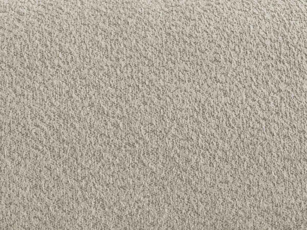 Canapé d'angle réversible ANAKIN tissu bouclette avec pouf