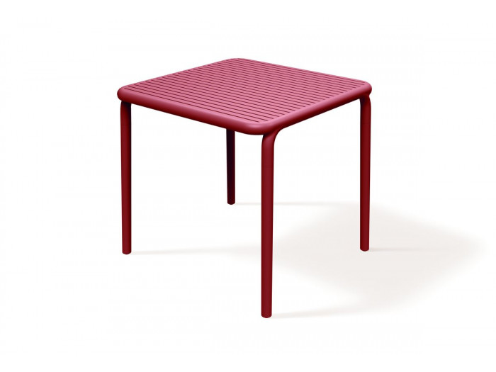 Table de jardin carrée 80 cm RHODES