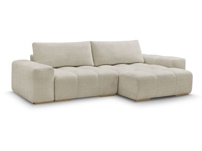 Canapé d'angle réversible convertible coffre ANAKIN tissu texturé