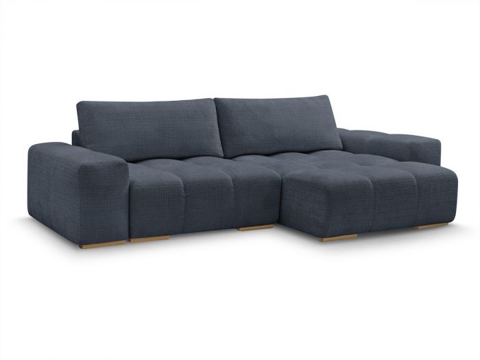 Canapé d'angle réversible convertible coffre ANAKIN tissu texturé