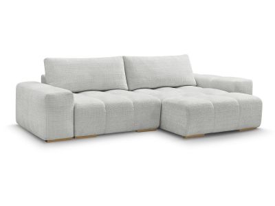 Canapé d'angle réversible convertible coffre ANAKIN tissu texturé