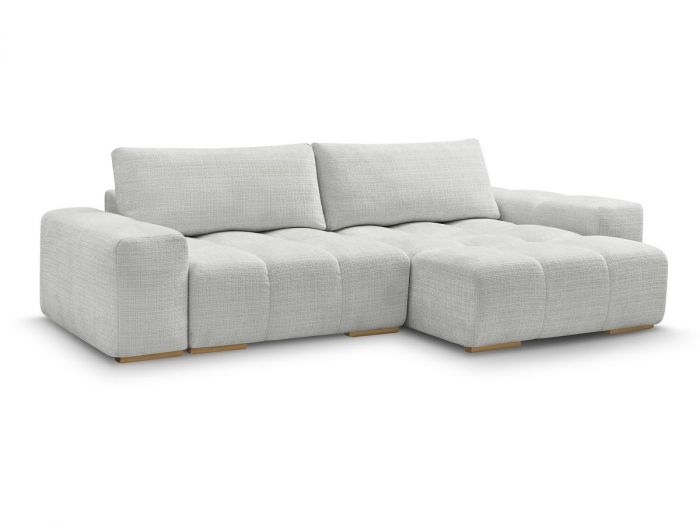 Canapé d'angle réversible convertible coffre ANAKIN tissu texturé