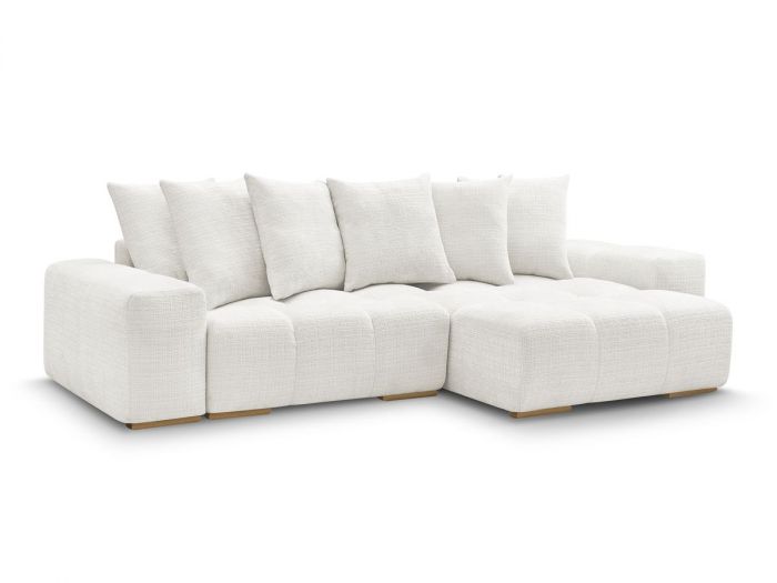 Canapé d'angle réversible convertible coffre ANAKIN tissu texturé