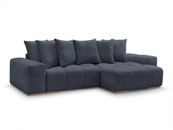 Canapé d'angle réversible convertible coffre ANAKIN tissu texturé