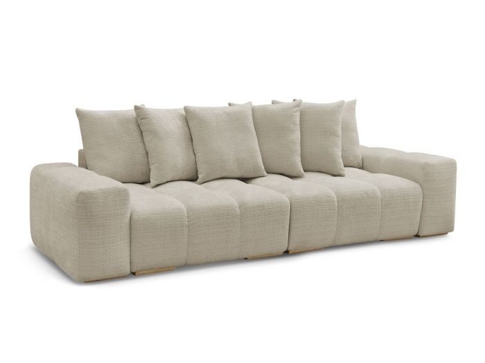 Canapé droit convertible coffre ANAKIN tissu texturé