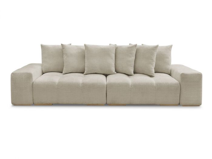 Canapé droit convertible coffre ANAKIN tissu texturé