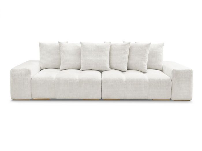 Canapé droit convertible coffre ANAKIN tissu texturé