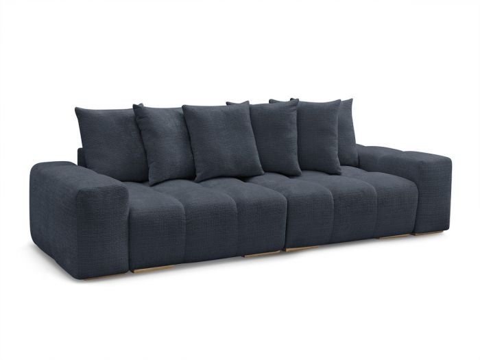 Canapé droit convertible coffre ANAKIN tissu texturé